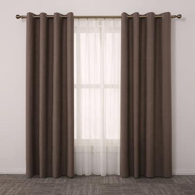 China Newest look brown insulated cortines imported from modern porcelain curtains tela cortine for home for sale