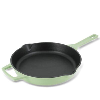 China Minimalist Cast Iron Frying Pan Non Stick Enamel Frying Pan For Kitchen for sale