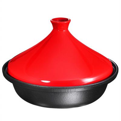 China Sustainable Wholesale High Quality Tagines Cooking Claypot Cast Iron Tagine Pot for sale