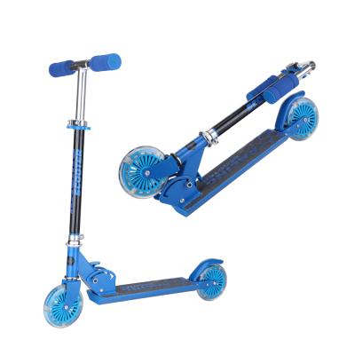 China Adjustable height 120mm wheel kick scooter foldable handlebar /easy adult scooter for wholesale for sale