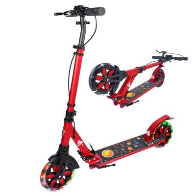 China New 2021 Youth 2 Wheel Scooter 180mm Big Wheel Folding Kick Kick Scooter Foldable Kick Scooter For Adult for sale