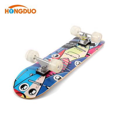 China Adult Maple Wooden Skateboard Manufacturer With PU Wheels for sale