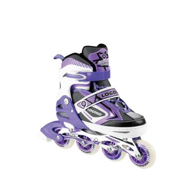 China Cheap Adjustable Height Inline Skates Professional Kids Girls Roller Skates Shoes With Single Wheel for sale