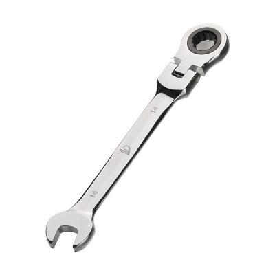 China Carbon Steel Carbon Steel Polished Double Box Goal Spanner Hand Tool Chrome Plated Ratchet Wrench for sale