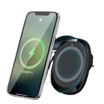 China Car Wireless Charger For Phone Car Smartphone Fast Charging Universal 15w Mobile Bottom Fast Charging Invisible Magnetic Wireless Charger for sale