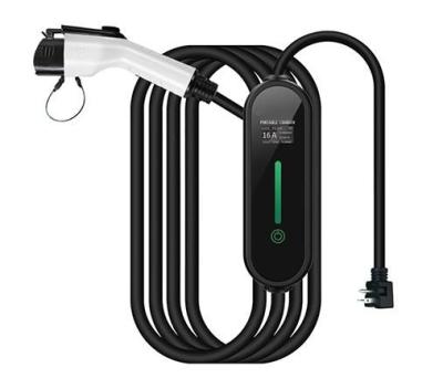 China Level II Portable EV Charger 8A, 10A, 13A, 16A Adjustable Current 3.5kW Smart Home EV Charging Station en venta