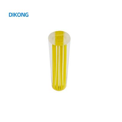 China Custom Interior Clear Acrylic Rod Yellow Linear Model Decoration Model Inside Acrylic Rods for sale