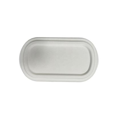 China Customizable Sugar Cane Pulp Lunch Box Lid Ecofriendly Dinner Container Bagasse Disposable Biodegradable Tableware Food Packaging for sale