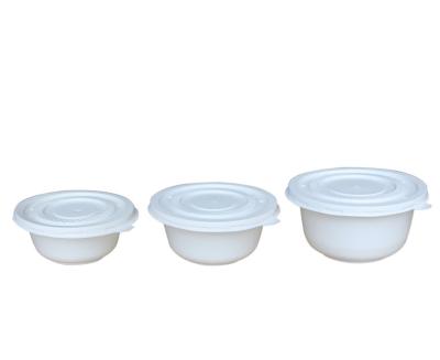 China Eco Friendly Compostable Hot Sales Cornstarch Disposable Biodegradable Bowl With Lid for sale