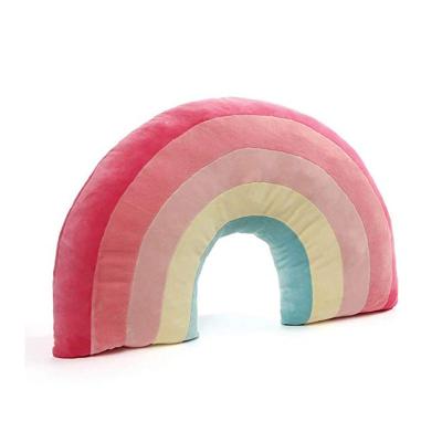 China 2022 Custom Cute Toy Stuffed Rainbow Soft Plush Cushion Play Amazon Hot Selling Factory Cute Pillow For Kids for sale