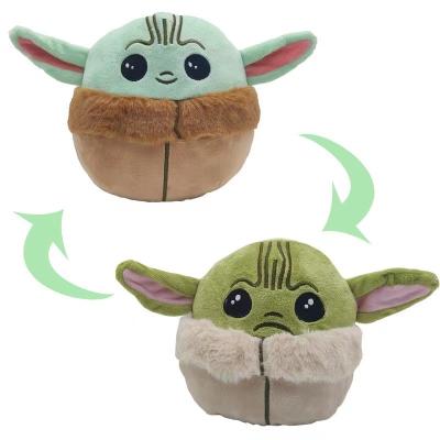 China Hot Amazon Play Plush Yoda Baby s Quishmallow 7 Reversible Reversible Thumb Stuffed Cushion Or Rests Double Sides For Kids Gifts for sale