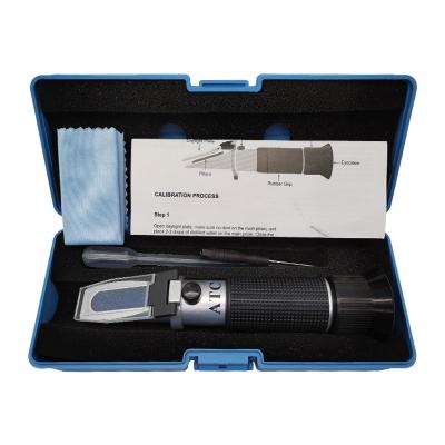 China 58~90% Brix Honey Refractometer Moisture Water Baume Meter Honey Tester With ATC Calibration Hydrometer For Beekeeping Products KTD-116 for sale