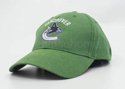 China Adults / Kids Sport 100% Cotton Retro Baseball Caps With Green Velcro Strips for sale