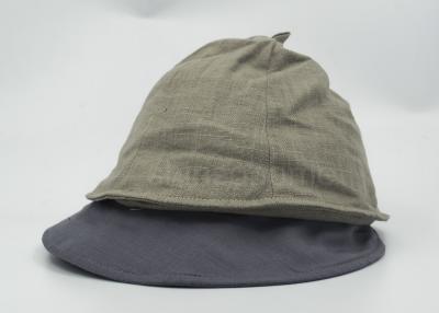 China Warm Linen Peaked Duckbill Hat With Custom Leather Brim For Girls for sale