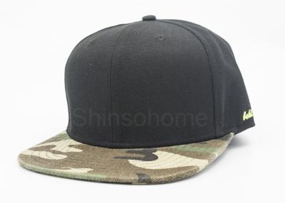 China Cool Two Color Plain Acrylic Camo Baseball Caps Customized 56 - 60cm for sale