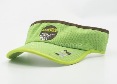 China Adjustable Green Sun Visor Cap Cotton Embroidery For Summer 48 - 55 CM for sale