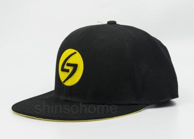 China Front 3D Embroidered Flat Bill Hats 100% Acrylic Adjustable For Young for sale