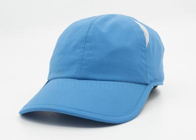 China Sky Blue Plain Outdoor Caps Waterproof Material With Mesh Air Hole for sale