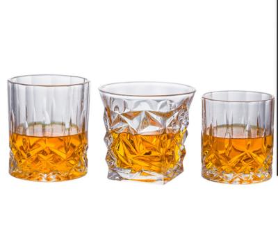 China Classic Whiskey Glass Cup Tumbler Minimalist Haonai Whiskey Glass Tumbler for sale