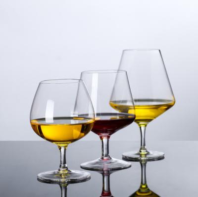 China Good Quality Stemware Crystal Snifter Hand Blown Clear Modern Cognac Brandy Glass for sale