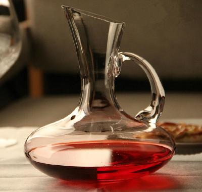 China Handmade Large Decanter 1500ML Crystal Red Wine Brandy Champagne Glass Decanter Bottle for sale