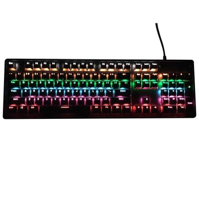 China BUBM Plug and Play Mechanical USB Wired Adjustable Multimedia RGB LED Gamer Gaming Keyboard for sale