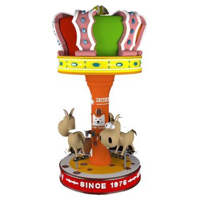 China 2020 newest fiberglass donkey carousel kid carousel ride merry go round for sale for sale