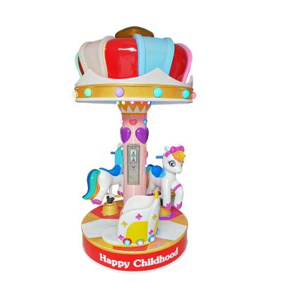 China Fiberglass 3P Carousel Amusement Park Ride Merry Go Round Carousel For Sale for sale