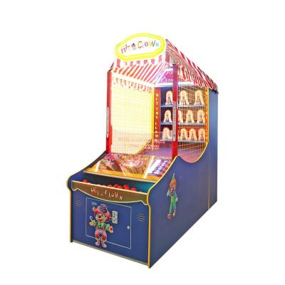 China Metal+wood+plastic Hit Clown Redemption Throw Ball Shooting Arcade Game Arcade Game For Sale for sale