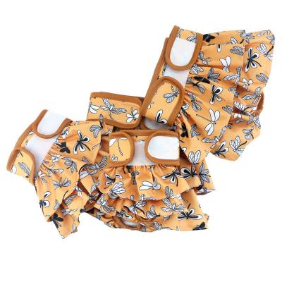 China Dog Sustainable Pet Diaper Absorbent Washable Female Diapers In Skirt Design for sale