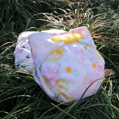 China Embroidered Most Popular Reusable Diaper Bamboo Washable Pocket Cloth Baby Charcoal Bamboo Diaper for sale