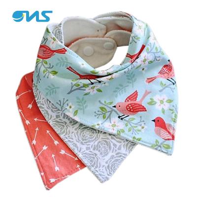 China Viable New Design Cotton Baby Bandana Wholesale Bibs for sale