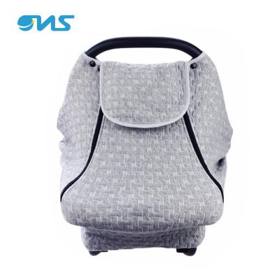 China Baby Outing Daily Life Design New Quilted With Care Canopy Seat Car Baby Material Knitted Breathable And Comfortable Blanket For Winter for sale