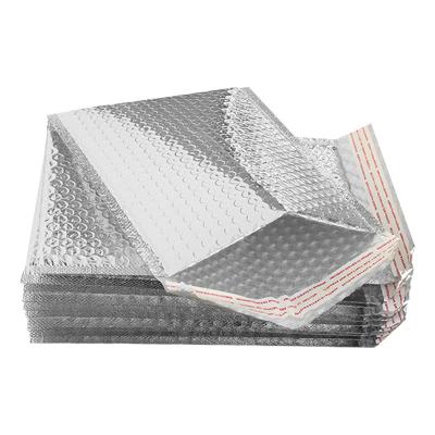 China Low MOQ Fast Shipping Mailer Bags Courier Delivery Aluminum Foil Color Bubble Mailer Padded Envelopes Shiny Metallic Ba for sale