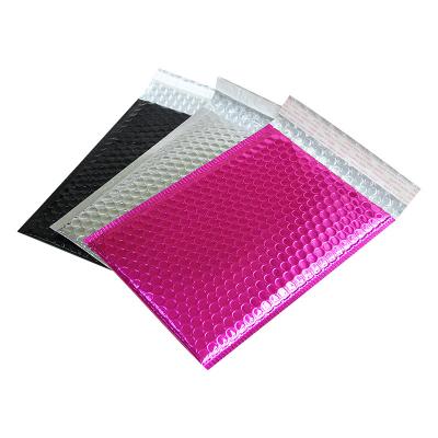 China Wholesale Gold Bubble Envelope Mailing Bag Strong Adhesive Logo Metallic Bubble Mailers Aluminum Foil Silver Bubble Bag for sale