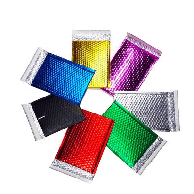 China Color Aluminized Compound Bubble Bag Non-Toxic Eco-friendly Waterproof A Bit Bubble Bag Metal Aluminum Foil Packaging Printing Thickened Express Bubb for sale