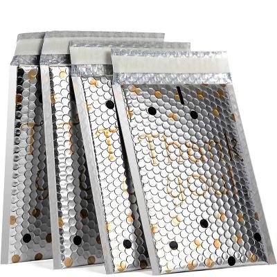 China Poly Silver Square Strong Adhesive Colorful Bubble Mailing Bags Envelopes Packaging Bulk Shipping Package Bags for sale