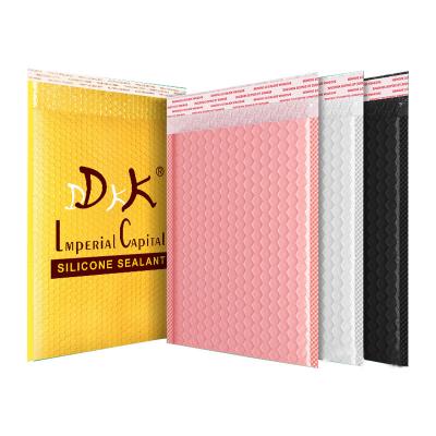 China Waterproof Non-Toxic Stock Colored Black White Pink Kraft Paper Mailing Bag Waterproof Poly Wraps Printed Bubble Bag Shipping Bag for sale