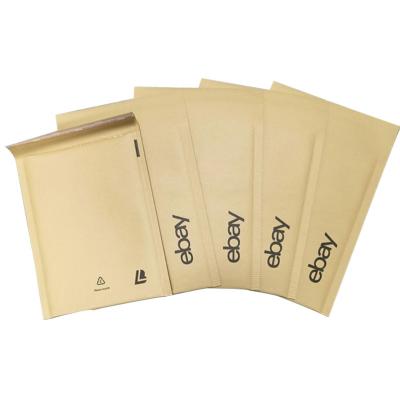 China Custom Natural Logo Primary Color Kraft Bubble Ads Air Padded Envelopes Craft Bubble Bag Self Seal Padded Envelope for sale