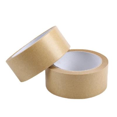 China Waterproof 48mm Width Water Activated Fiberglass Reinforced Paper Tape Gummed Kraft Paper For Sealing And Packing for sale