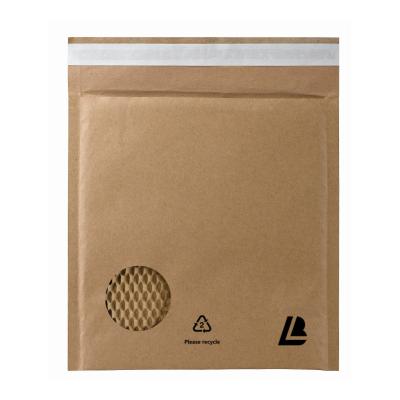 China Recyclable Compostable A5 Paper Kraft Honeycomb Package Mailer Bags Brown Logo Biodegradable Paper Bubble Kraft Custom Mailing Envelopes for sale