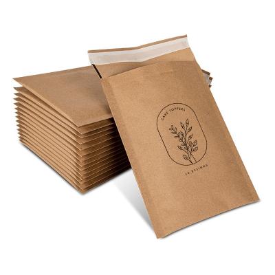 China Strong Adhesive/Shock-resistance/Waterproof/Nice Printing Good Cushioning Effect Paper Kraft Honeycomb Mailing Bag Envelopes Customized Size And Color for sale