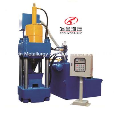 China Factory Automatic Vertical Hydraulic Metal Briquetting Press Machine for Brass Copper Cast Metal Aluminum Bronze Steel Chips for sale