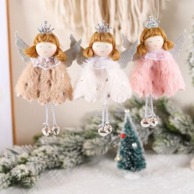 China Christmas decoration christmas angel doll with crown one set christmas decoration ornament for sale