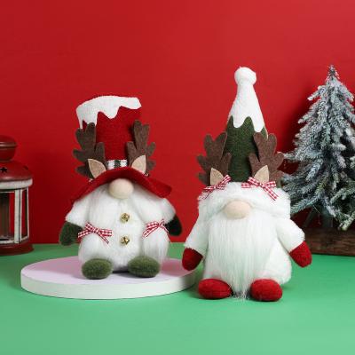 China Christmas Party Decoration Supplies Christmas Antlers Headed Hat Rudolph Spooky Doll Creative No Face Christmas Toys for sale