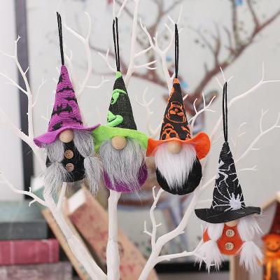 China Halloween Party Hanging Doll Top Hat Gnome Faceless Halloween Decoration for sale