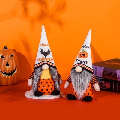 China 2022 Faceless Halloween Party Novelty Doll Bat Pumpkin Stance Doll Ghost Festival Halloween Decoration for sale