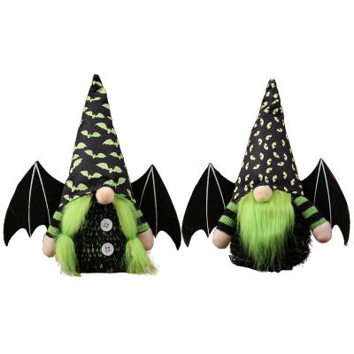 China Halloween Party Green Doll Rudolph Doll Decoration Faceless Halloween Bat Ornament for sale