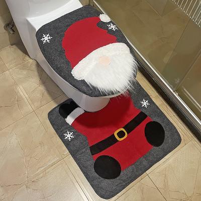 China Creative modern dwarf faceless elderly toilet layout dress up set Christmas home decoration for sale