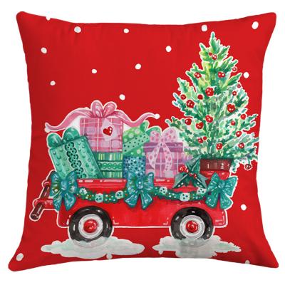 China PORTABLE Car Sofa Pillowcase Christmas Cushion Lumbar Pillowcase For Christmas for sale